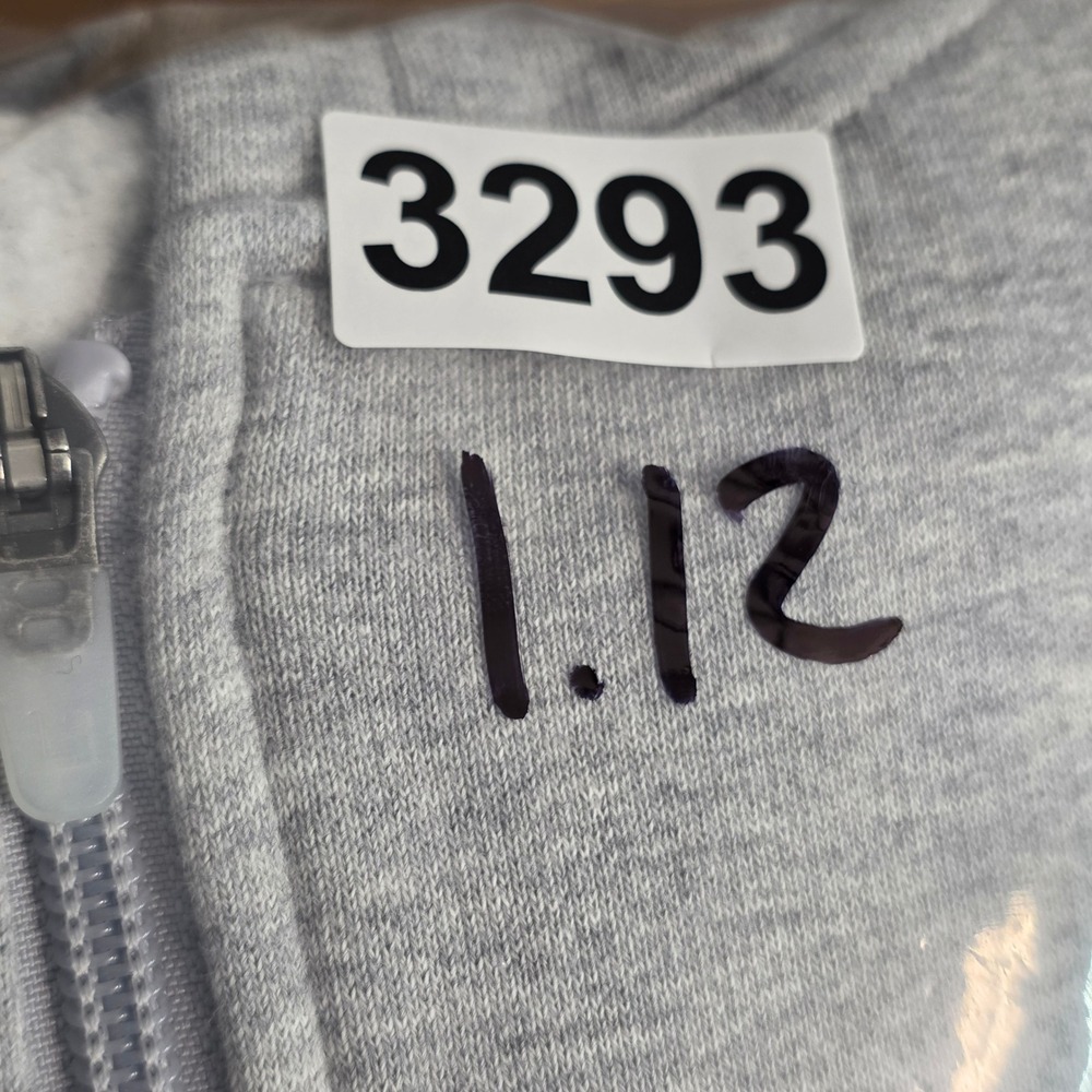 Lacoste Sport Men's XXL Full Zip Hoodie Gray Navy Blue Fleece Sweatshirt Jacket - Picture 15 of 15